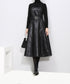 black midi sleeveless dress